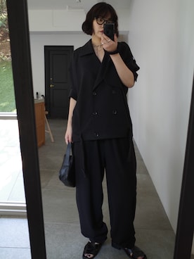 「RIM.ARK（リムアーク）のアイテム」を使った、yoshinosasakiさん（レディース・165cm）の春コーディネート