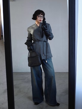 「アイテム（手袋）」を使った、yoshinosasakiさん（レディース・165cm）の冬コーディネート