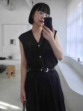 「アイテム（サングラス）」を使った、yoshinosasakiさん（レディース・165cm・30代）の夏コーディネート