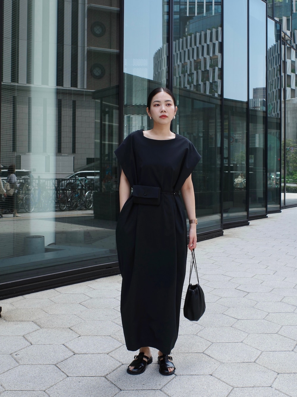 RIM.ARK（リムアーク）の「Pochette belt set boat neck OP