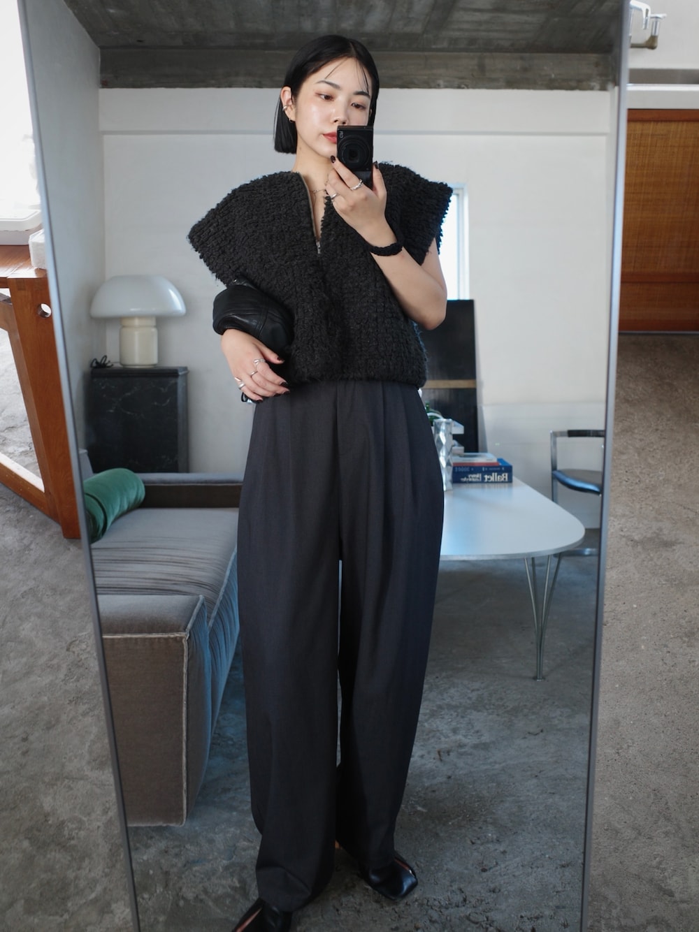 トップス RIM.ARK Wide shoulder zip vest RIM.ARK(リムアーク) Wide shoulder zip vest - COLDBECK ONLINE