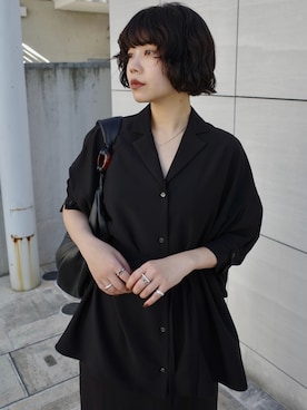 「RIM.ARK（リムアーク）のアイテム」を使った、yoshinosasakiさん（レディース・165cm）の春コーディネート