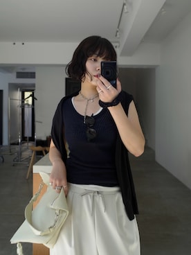 「RIM.ARK（リムアーク）のアイテム」を使った、yoshinosasakiさん（レディース・165cm）の春コーディネート