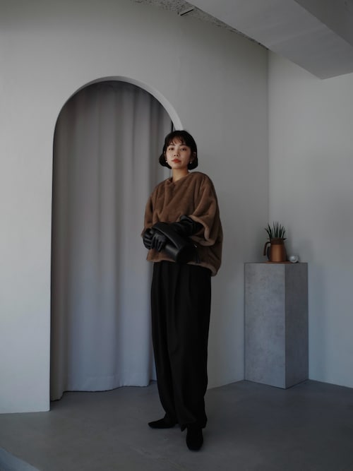 Suede square toe heel スエードスクエアトゥヒール（パンプス）｜RIM