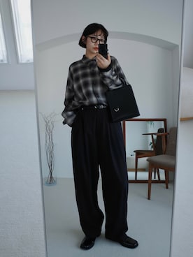 「アイテム（パンプス）」を使った、yoshinosasakiさん（レディース・165cm・30代）の冬コーディネート