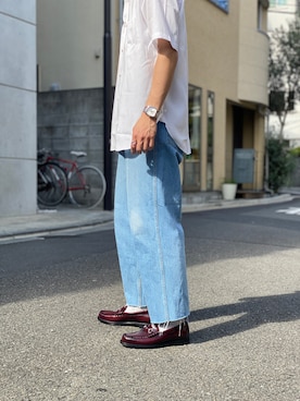 「m's braque（エムズブラック）のアイテム」を使った、かーりーさん（メンズ・170cm）の夏コーディネート