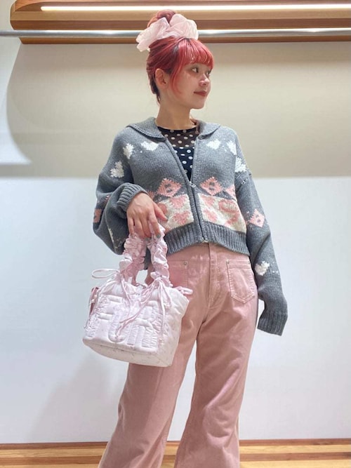 リボンカウチンニットカーディガン（カーディガン/ボレロ）｜FURFUR