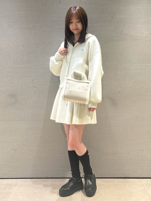 WEB・一部店舗限定カラー】ポンチフレアミニスカート（スカート