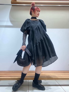 「FURFUR（ファーファー）のアイテム（Tシャツ/カットソー）」を使った、FURFURさん（レディース・154cm）の冬コーディネート