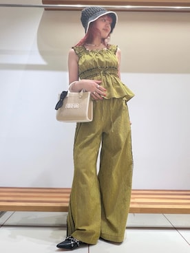 「FURFUR（ファーファー）のアイテム」を使った、FURFURさん（レディース・154cm）の春コーディネート