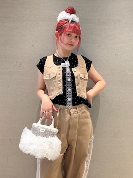 「FURFUR（ファーファー）のアイテム」を使った、FURFURさん（レディース・154cm）の春コーディネート