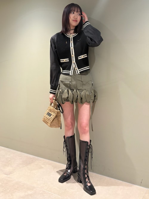SALE30%OFF ファーファー FURFUR トップス 25春夏 袖シアードッキングカーディガン ミドル丈 長袖 rwnt252007 セール】袖シアードッキングカーディガン（カーディガン/ボレロ