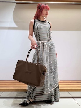 「FURFUR（ファーファー）のアイテム」を使った、FURFURさん（レディース・154cm）の春コーディネート