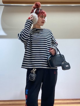 「アイテム（キーケース/キーアクセサリー）」を使った、FURFURさん（レディース・154cm）の冬コーディネート