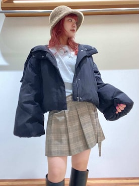 「プリーツ」｜FURFURさん（レディース・154cm）の秋コーディネート