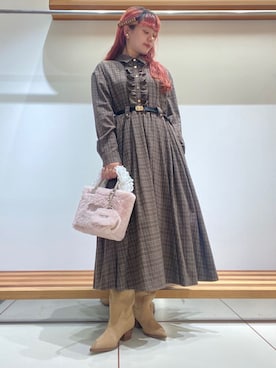 「アイテム（スマホグッズ）」を使った、FURFURさん（レディース・154cm）の夏コーディネート