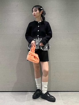 「アイテム（レッグウェア）」を使った、FURFURさん（レディース・162cm）の秋コーディネート