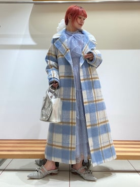 「アイテム（ドレス）」を使った、FURFURさん（レディース・154cm）の秋コーディネート