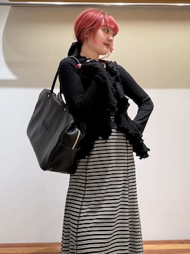 「FURFUR（ファーファー）のアイテム」を使った、FURFURさん（レディース・154cm）の春コーディネート