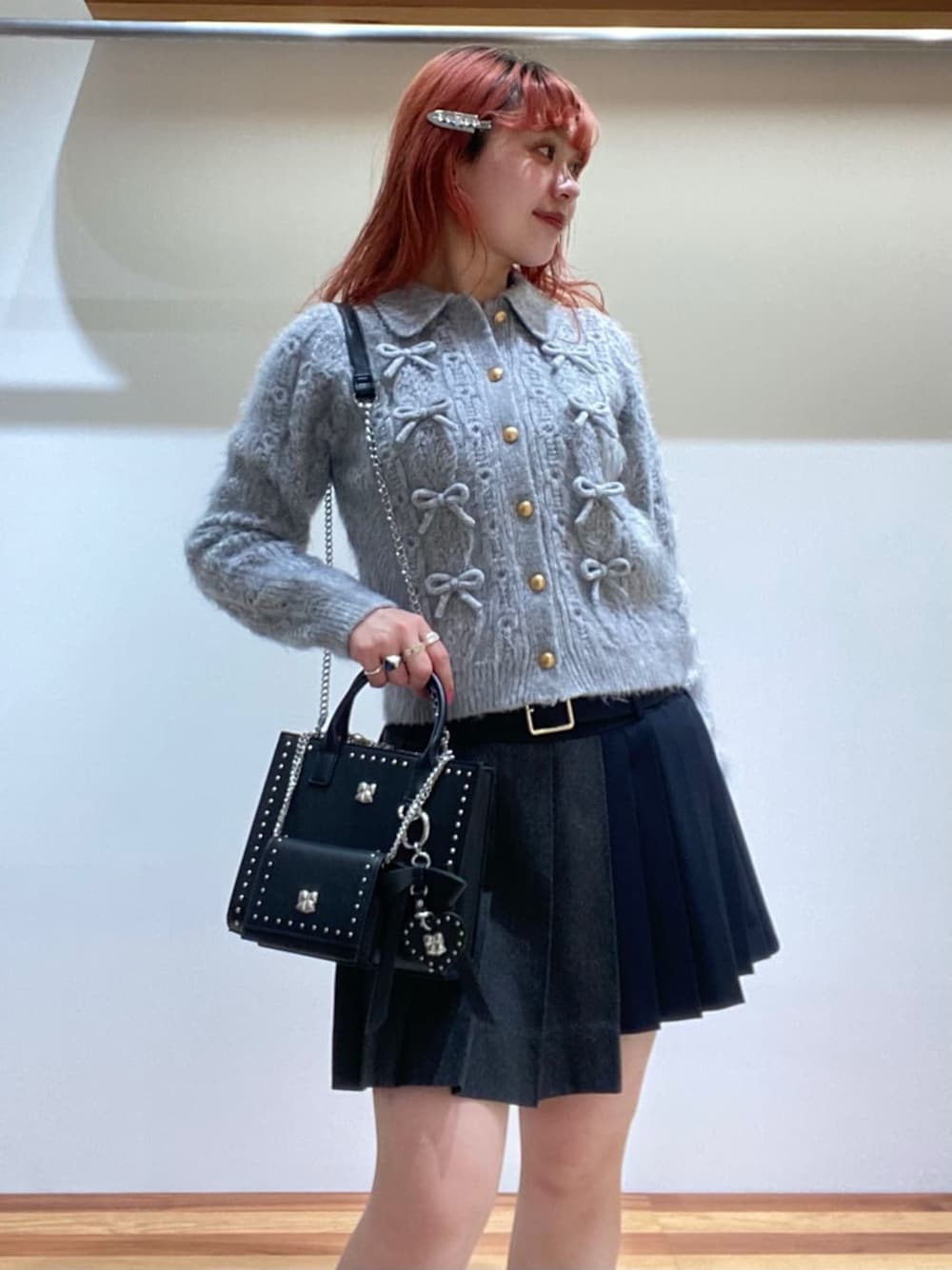 FURFUR リボンデザインアランポロニットトップス リボンデザインアランポロニットトップス(ニット)｜トップス｜FURFUR