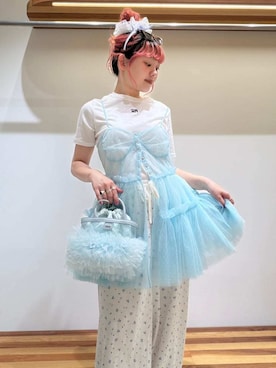 「刺繍」｜FURFURさん（レディース・154cm）の春コーディネート