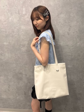 「アイテム（その他ヘアアクセサリー）」を使った、FURFURさん（レディース・163cm）の夏コーディネート