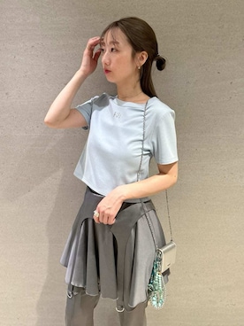 「アイテム（名刺入れ）」を使った、FURFURさん（レディース・157cm）の夏コーディネート