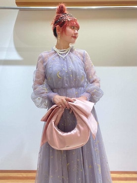 「アイテム（ドレス）」を使った、FURFURさん（レディース・154cm）の秋コーディネート