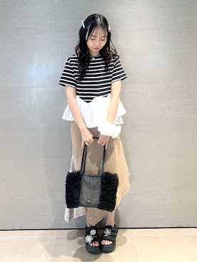 「FURFUR（ファーファー）のアイテム」を使った、FURFURさん（レディース・162cm）の春コーディネート