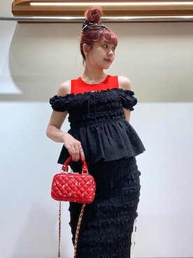 「刺繍」｜「アイテム（パンプス）」を使った、FURFURさん（レディース・154cm）の夏コーディネート