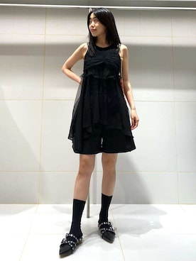 「イエベ」｜「アイテム（パンプス）」を使った、FURFURさん（レディース・157cm）の夏コーディネート