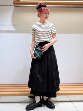 「シューズ」｜FURFURさん（レディース・154cm）の夏コーディネート