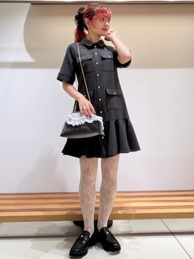 「シューズ」｜FURFURさん（レディース・154cm）の夏コーディネート
