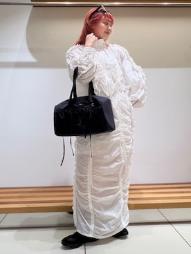 「FURFUR（ファーファー）のアイテム」を使った、FURFURさん（レディース・154cm）の春コーディネート