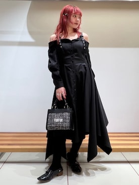 「FURFUR（ファーファー）のアイテム」を使った、FURFURさん（レディース・154cm）の春コーディネート