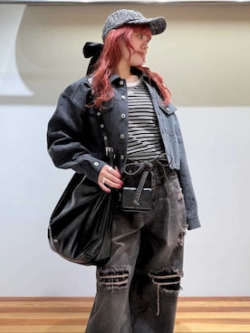 「FURFUR（ファーファー）のアイテム」を使った、FURFURさん（レディース・154cm）の春コーディネート