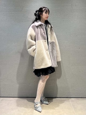 「アイテム（パンプス）」を使った、FURFURさん（レディース・161cm）の夏コーディネート