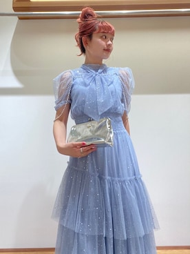 「アイテム（ドレス）」を使った、FURFURさん（レディース・154cm）の夏コーディネート