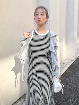 「FURFUR（ファーファー）のアイテム」を使った、FURFURさん（レディース・157cm）の春コーディネート