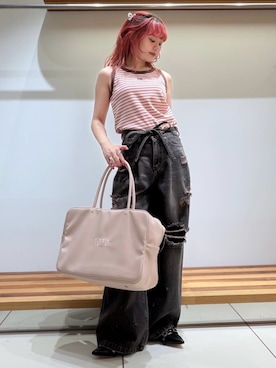 「FURFUR（ファーファー）のアイテム」を使った、FURFURさん（レディース・154cm）の春コーディネート