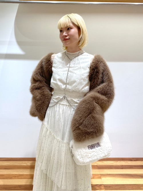 FURFUR WEB・一部店舗限定カラーセパレートラメチュールドレス