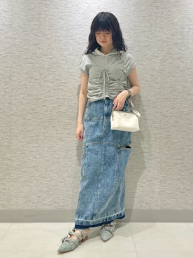 「アイテム（チャーム、その他）」を使った、FURFURさん（レディース・158cm）の春コーディネート