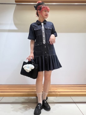 「シューズ」｜FURFURさん（レディース・154cm）の夏コーディネート