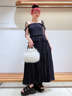 「ドレス」｜FURFURさん（レディース・154cm）の夏コーディネート