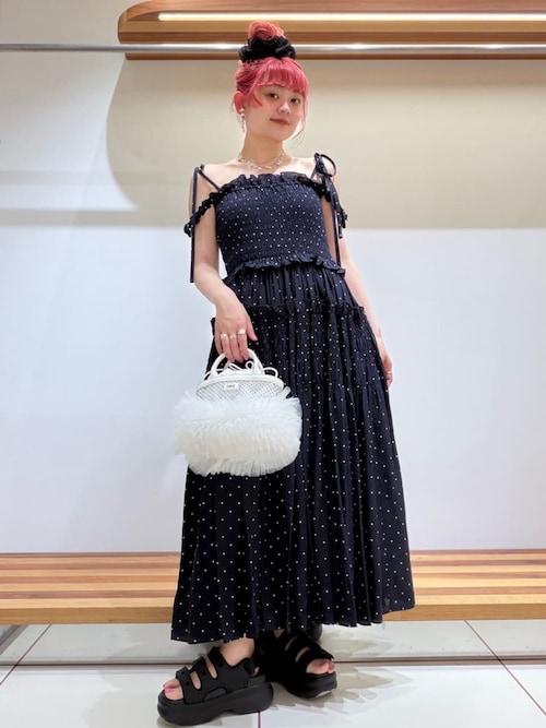 FURFUR（ファーファー） ワンピース ボリュームシャーリングワンピース