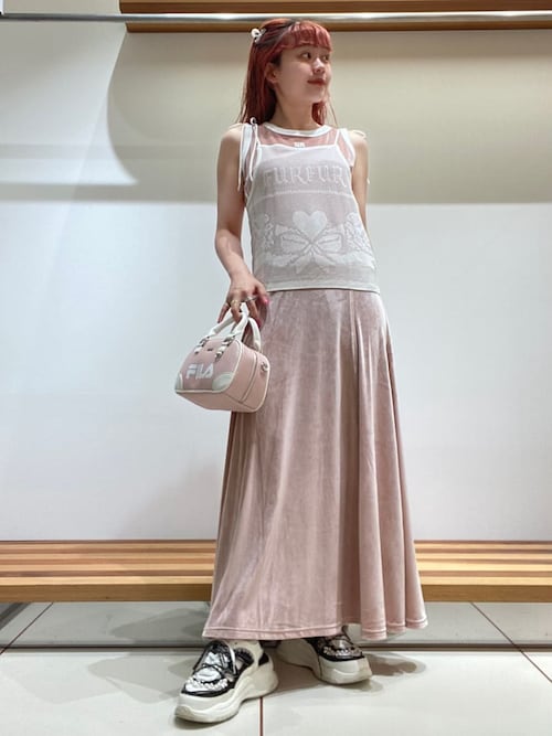 FURFUR♡リンガーベロアロング　ワンピース リンガーベロアロングワンピース(ロングワンピース)｜ワンピース