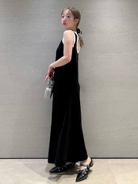 「アイテム（パンプス）」を使った、FURFURさん（レディース・157cm）の夏コーディネート