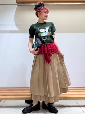 「シューズ」｜FURFURさん（レディース・154cm）の夏コーディネート