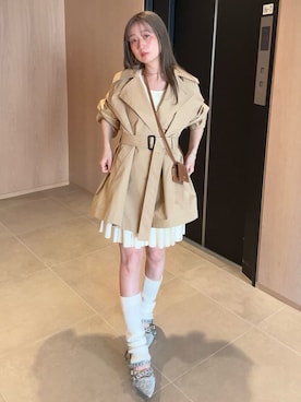 「FURFUR（ファーファー）のアイテム」を使った、FURFURさん（レディース・157cm）の春コーディネート