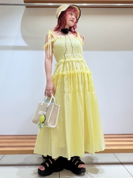 「ドレス」｜FURFURさん（レディース・154cm）の夏コーディネート